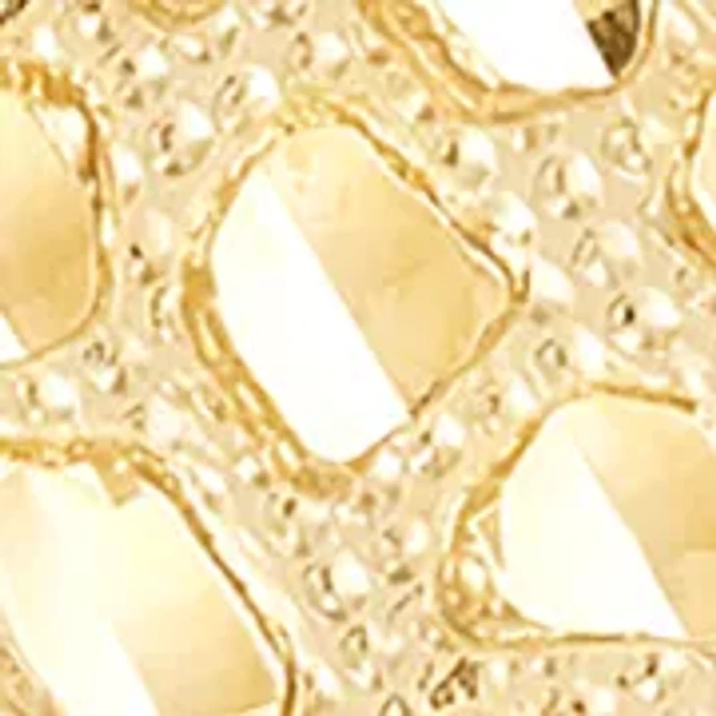 Gent Nugget Large Cross Pendant in 14K Yellow Gold