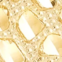 Gent Nugget Large Cross Pendant in 14K Yellow Gold