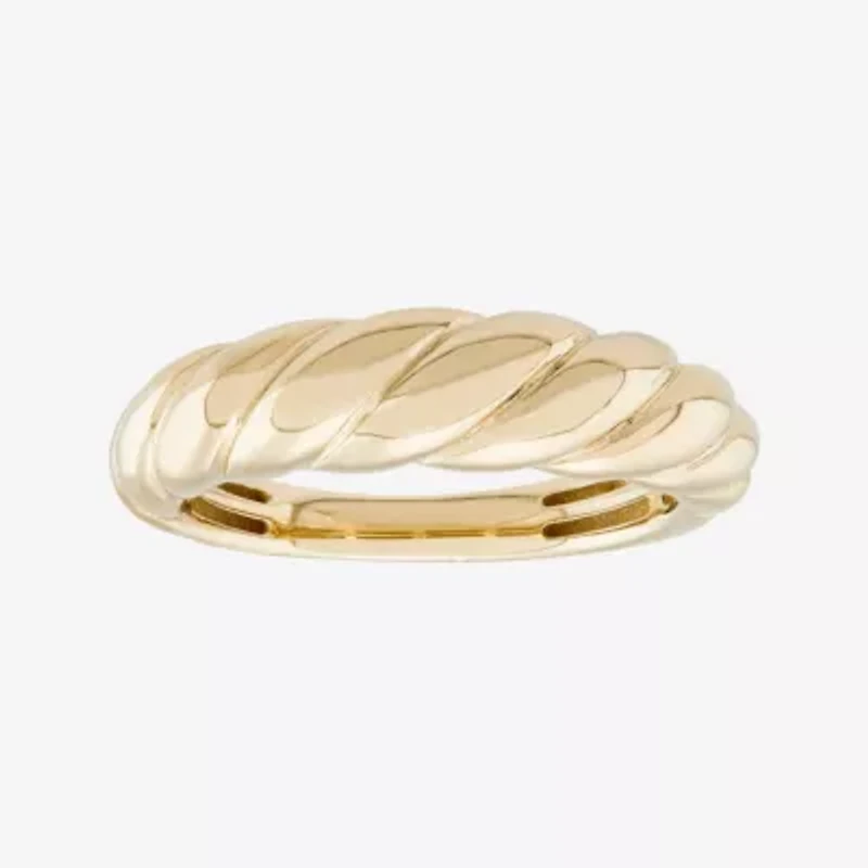 14K Yellow Gold Croissant Design Ring