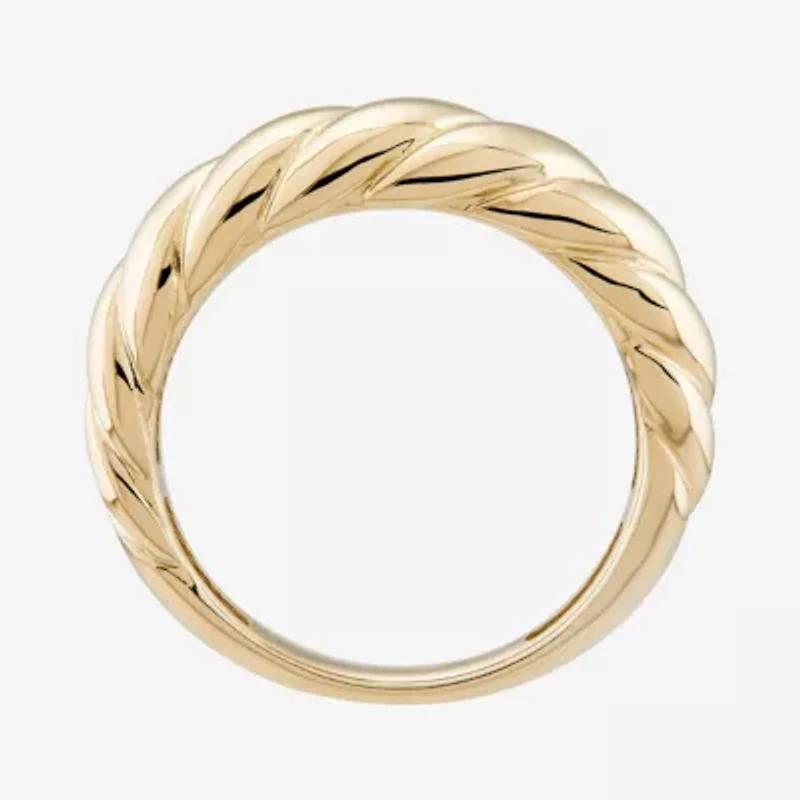 14K Yellow Gold Croissant Design Ring