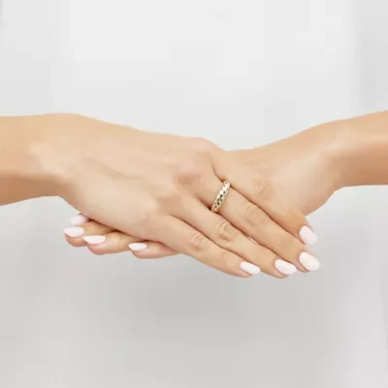 14K Yellow Gold Croissant Design Ring