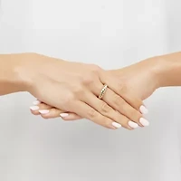 14K Yellow Gold Croissant Design Ring