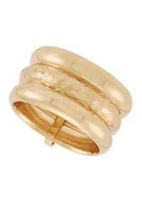Triple Band Ring in 14K Yellow Gold