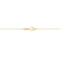 14K Yellow Gold Medal Pendant Necklace