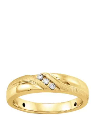 Men's 0.06 ct. t.w. Diamond Ring in 10k Yellow Gold