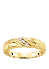 Men's 0.06 ct. t.w. Diamond Ring in 10k Yellow Gold