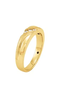 Men's 0.06 ct. t.w. Diamond Ring in 10k Yellow Gold
