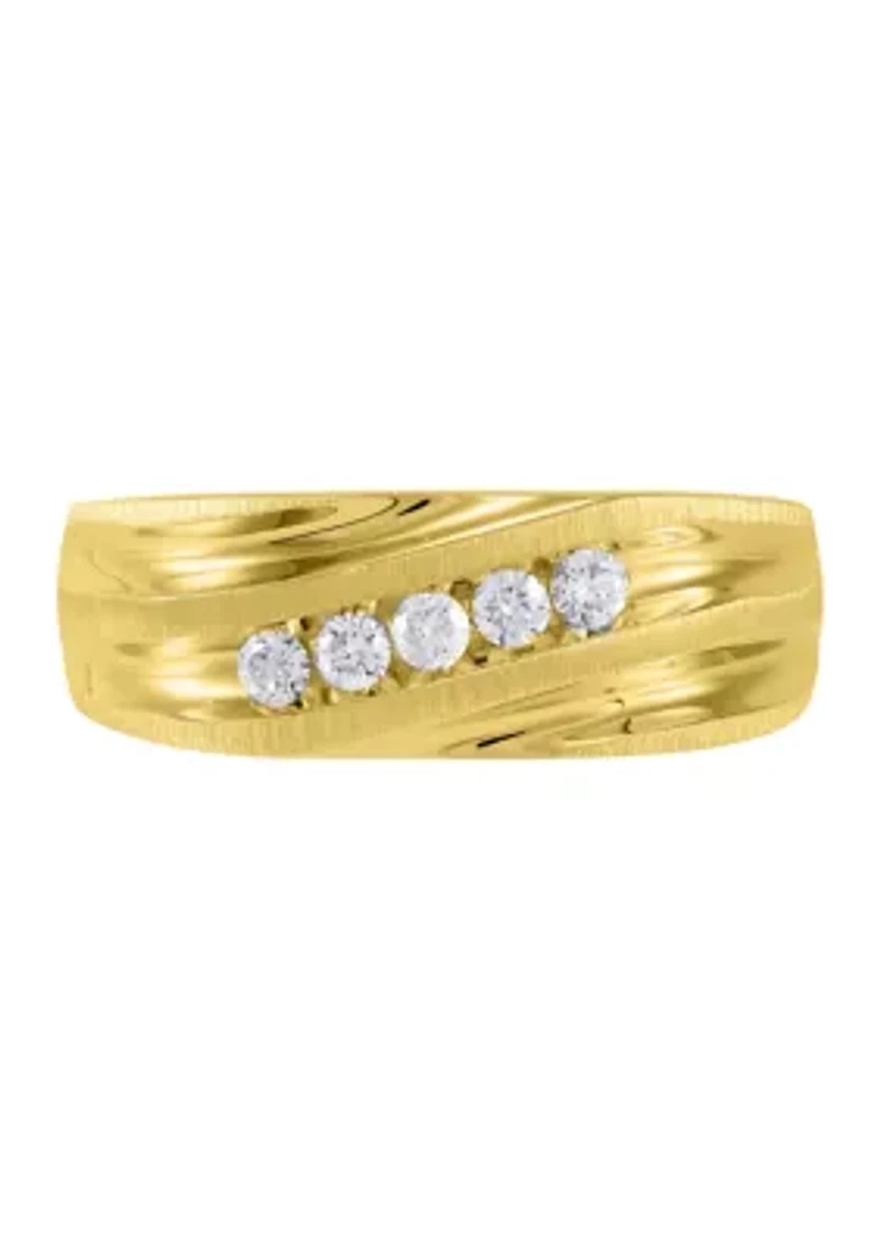 1/4 ct. t.w. Diamond Gents Ring in 10K Yellow Gold