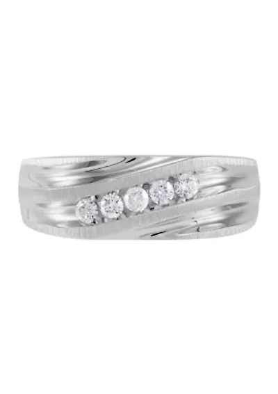 Men's 1/4 ct. t.w. Diamond Ring in 10K White Gold
