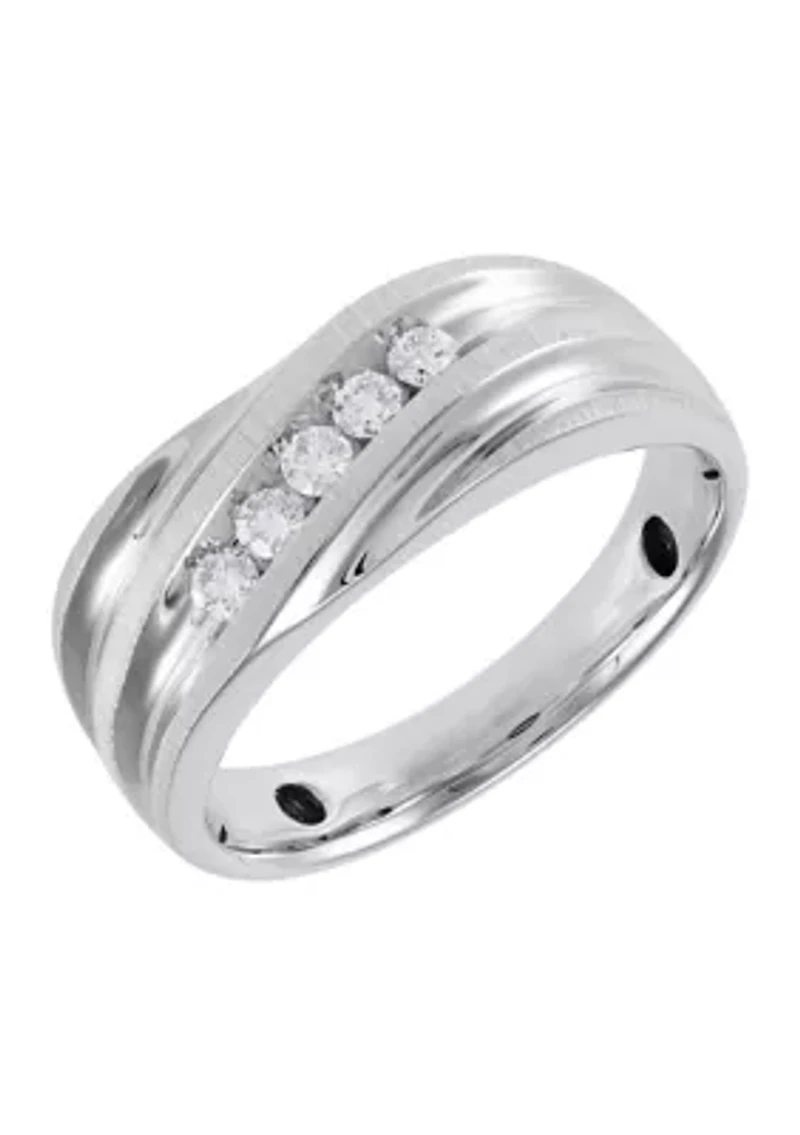 Men's 1/4 ct. t.w. Diamond Ring in 10K White Gold