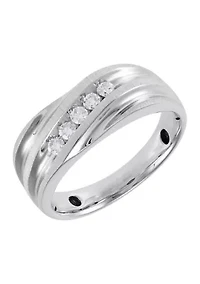 Men's 1/4 ct. t.w. Diamond Ring in 10K White Gold