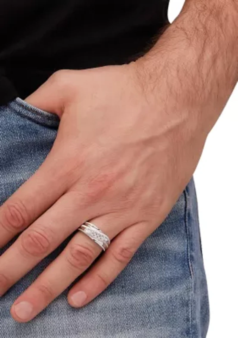 Men's 1/4 ct. t.w. Diamond Ring in 10K White Gold