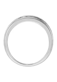 Diamond Gents Ring in 10K White Gold