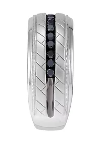 Diamond Gents Ring in 10K White Gold