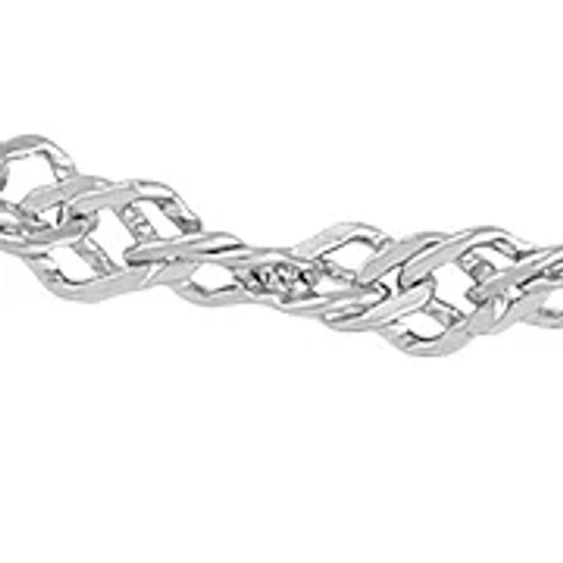Solid Singapore Chain in 14K White Gold