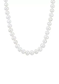 Pearl Pot Earrings, Bracelet, Necklace, and Ring Set in Sterling Silver
