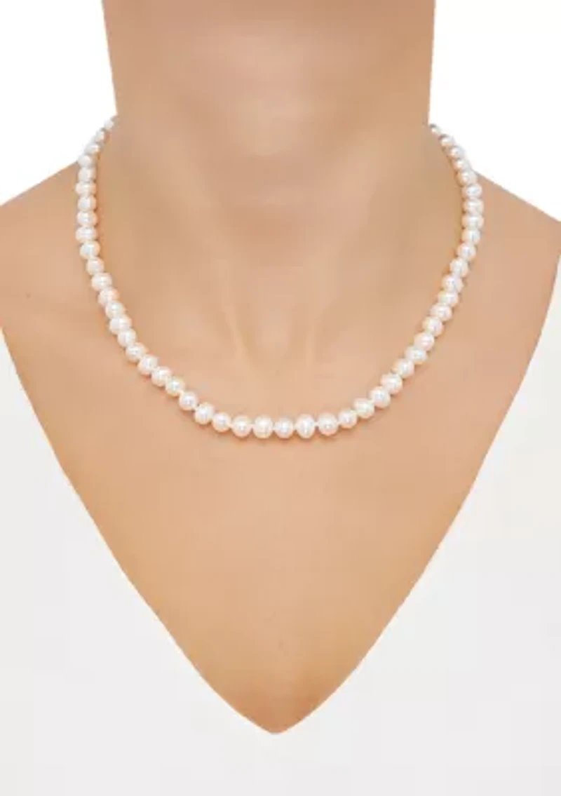Pearl Pot Earrings, Bracelet, Necklace, and Ring Set in Sterling Silver
