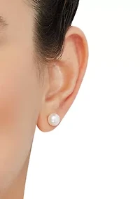 Pearl Pot Earrings, Bracelet, Necklace, and Ring Set in Sterling Silver
