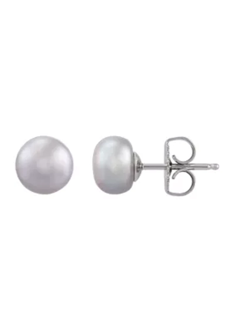 12 ct. t.w. Freshwater Pearl Earrings Set in Sterling Silver