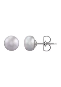 12 ct. t.w. Freshwater Pearl Earrings Set in Sterling Silver