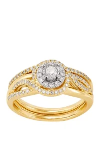 My Forever 1/2 ct. t.w. Diamond Bridal Ring Set in 10k Yellow Gold 