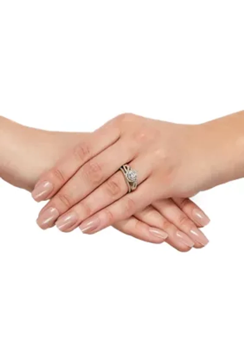 My Forever 1/2 ct. t.w. Diamond Bridal Ring Set in 10k Yellow Gold 
