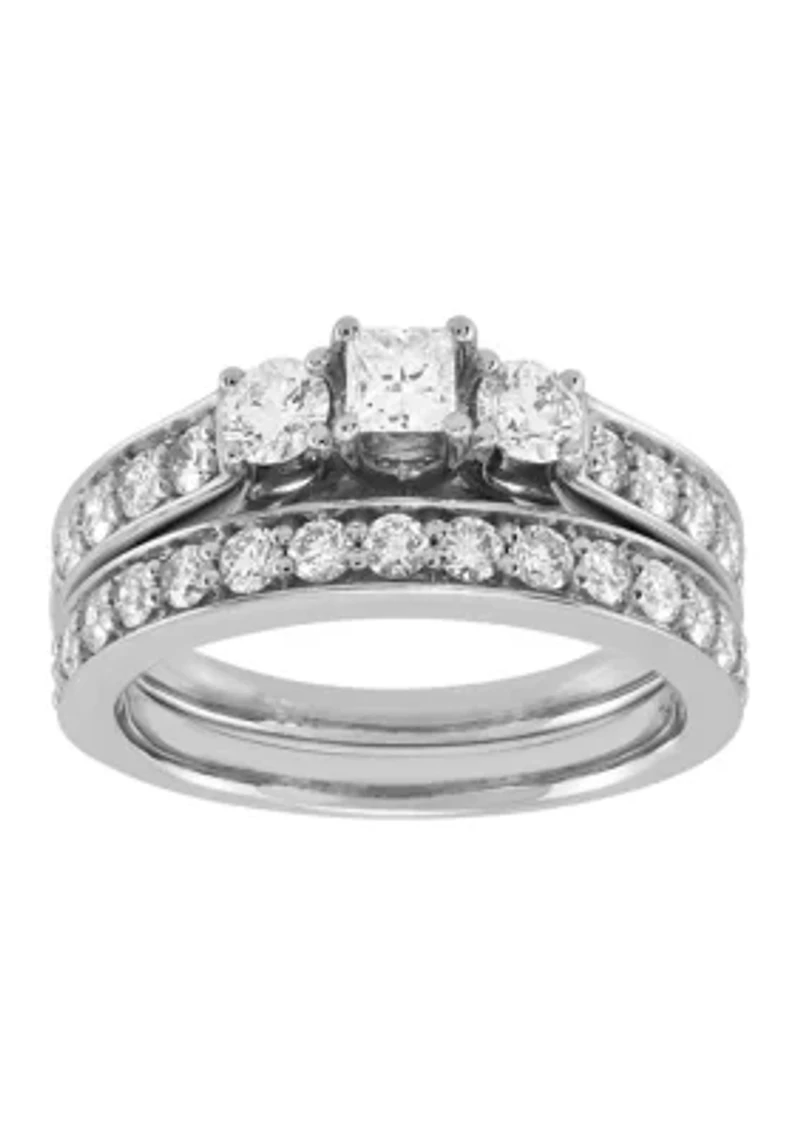 1.5 ct. t.w. Diamond Ring Set in 14K White Gold
