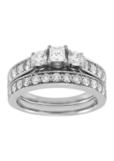 1.5 ct. t.w. Diamond Ring Set in 14K White Gold