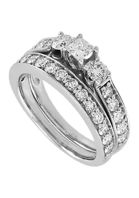 1.5 ct. t.w. Diamond Ring Set in 14K White Gold