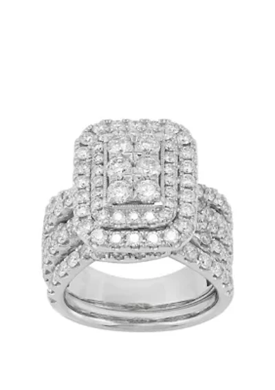 My Forever 3 ct. t.w. Diamond Composite Bridal Set in 10k White Gold  