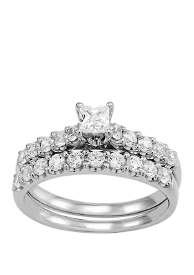My Forever 1 ct. t.w. Round Diamond Bridal Ring Set in 14k White Gold 