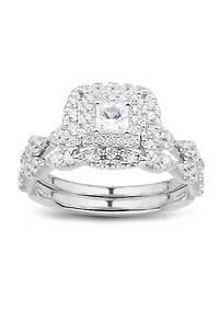 1 ct. t.w Diamond Bridal Ring Set in 14K White Gold