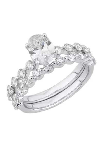 Grown With Love 2 ct. t.w. Lab Diamond Bridal Ring in 14K White Gold