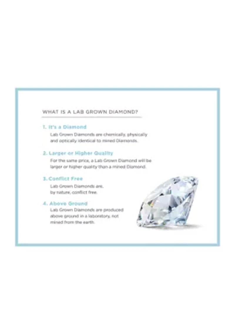 1 ct. t.w. Lab Created Diamond Bridal Ring in 14K White Gold