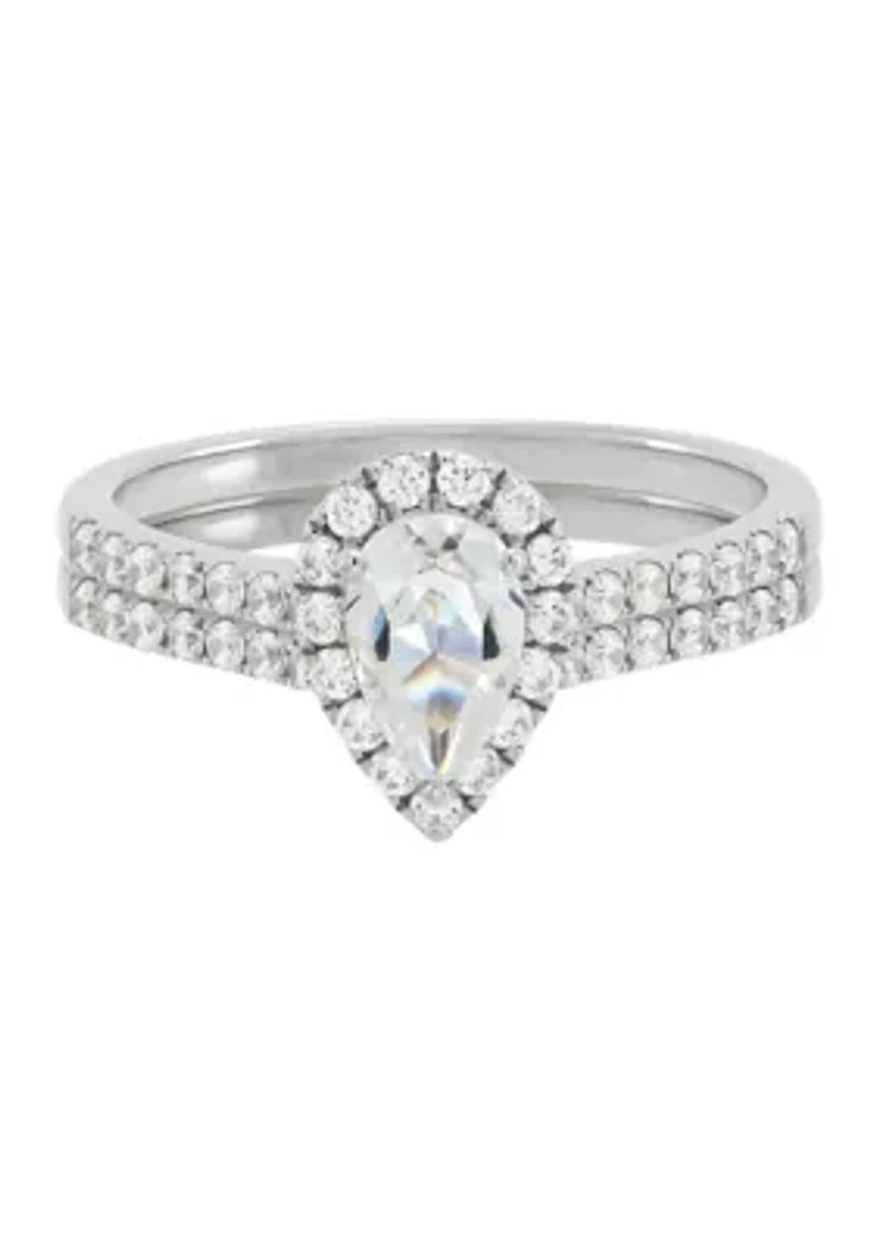 1 ct. t.w. Lab Created Diamond Bridal Set Ring in 14K White Gold