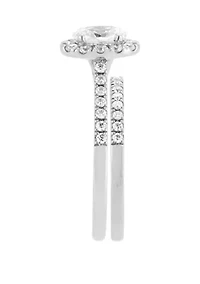 1 ct. t.w. Lab Created Diamond Bridal Ring Set in 14K White Gold