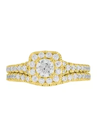 1 ct. t.w. Lab Grown Diamond Bridal Ring Set in 10K Yellow Gold