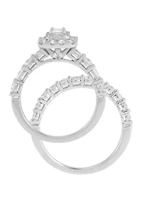 1.5 ct. t.w. Diamond Bridal Ring Set in 14K White Gold