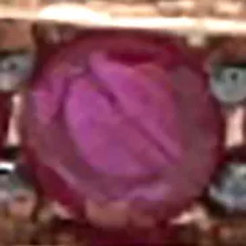 1/8 ct. t.w. Diamond and 5/8 ct. t.w. Ruby Ring in 14K Yellow Gold
