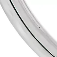 Tube Hoop Earrings in 10K White Gold