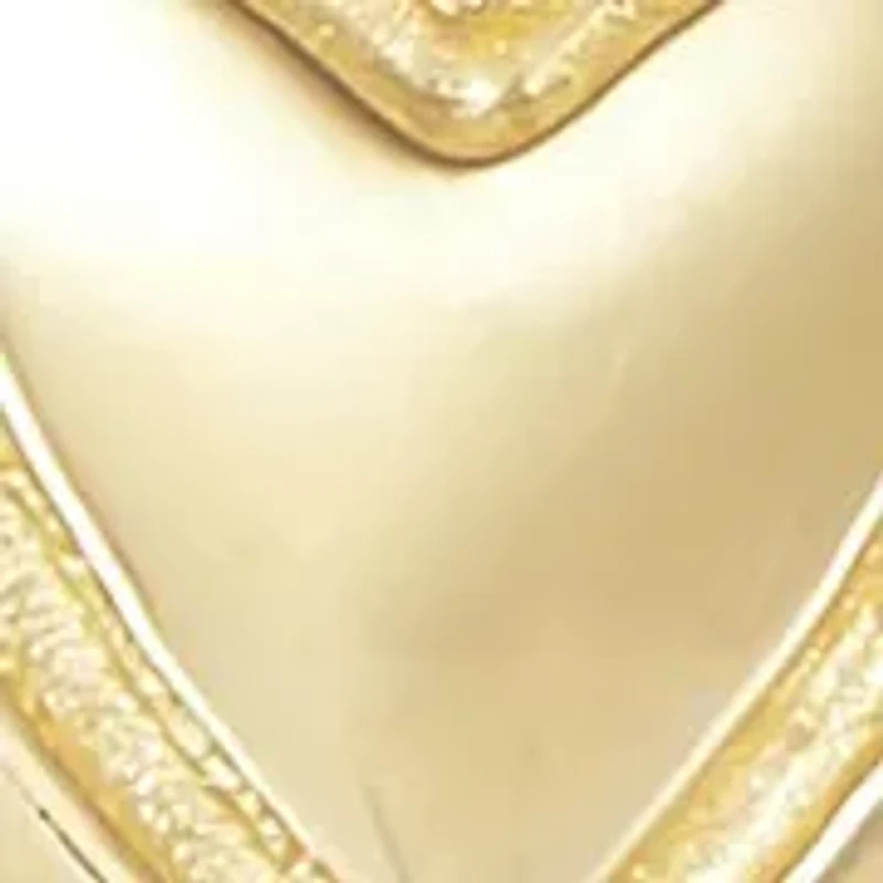 Heart Design Locket with 13" Curb Chain in 14K Yellow Gold