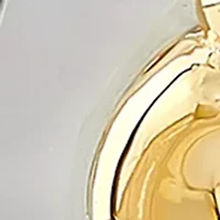 Mother of Pearl Pendant Necklace with 18" Cable Chain in Sterling Silver and 10K Yellow Gold