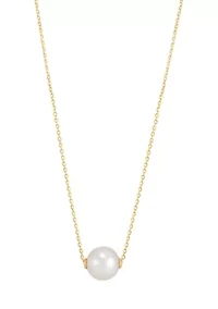 Pearl Necklace in 14K Yellow Gold