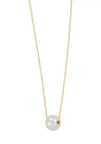 Pearl Necklace in 14K Yellow Gold