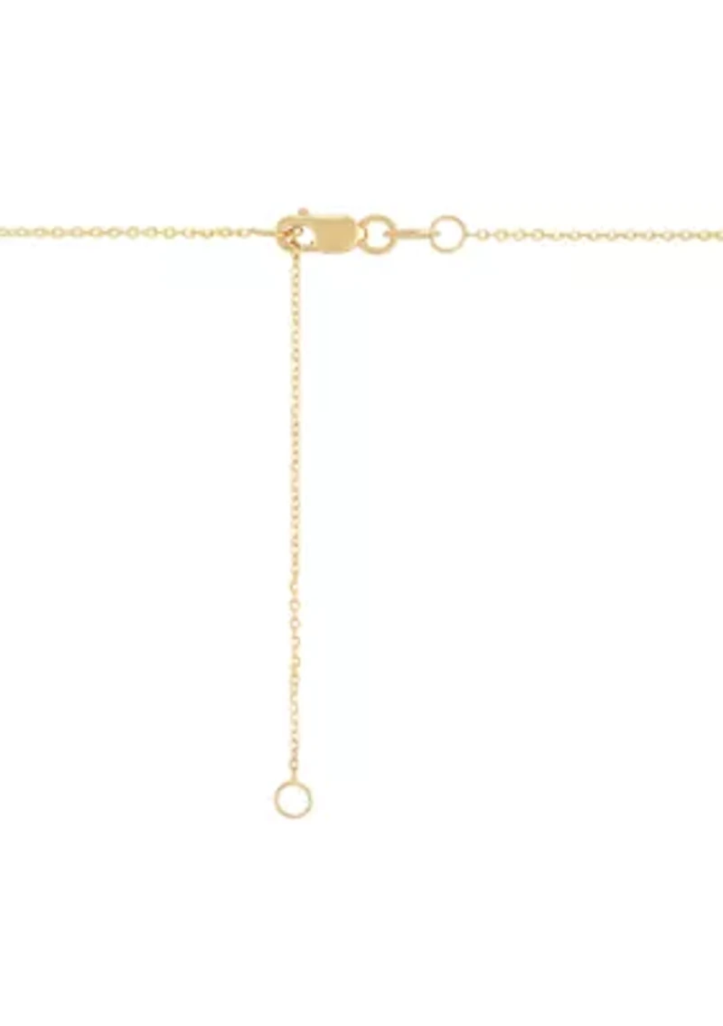 Pearl Necklace in 14K Yellow Gold