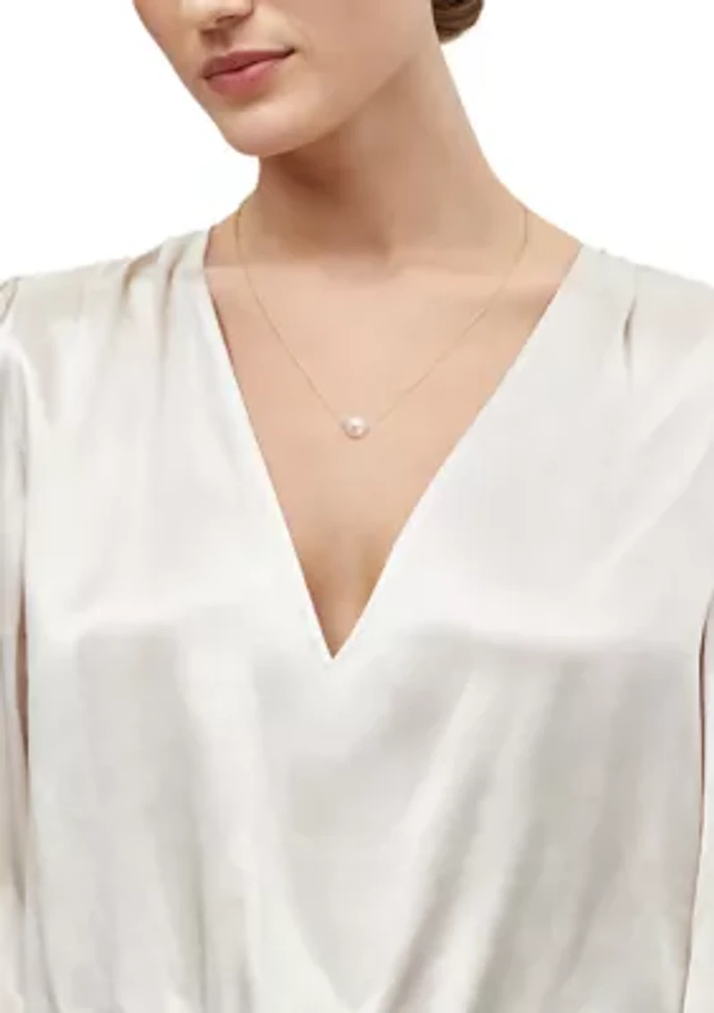 Pearl Necklace in 14K Yellow Gold