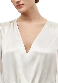 Pearl Necklace in 14K Yellow Gold