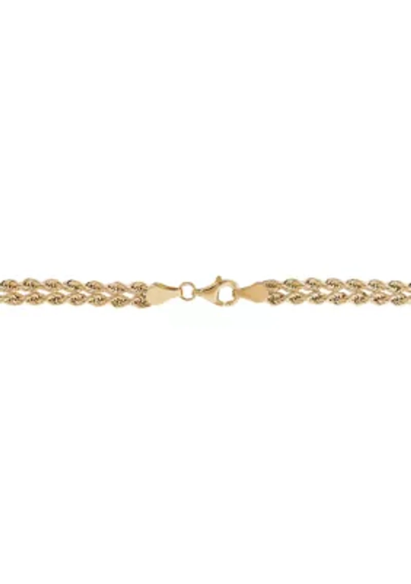 Pearl Necklace in 10K Yellow Gold