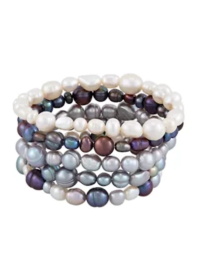 Endless Multi Pearl Stretch Bracelet 