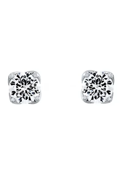 Grown With Love 1/2 ct. t.w. Lab Created Diamond Stud Earrings in 14K White Gold 